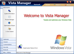 Vista Manager 2.0.7 - лучший оптимизатор для Vista