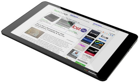 Интернет планшет CrunchPad с 12" сенсорным дисплеем