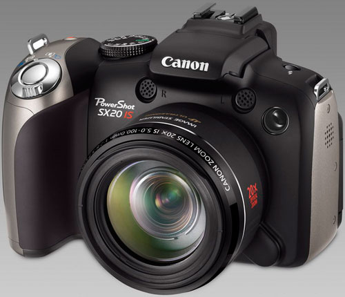 Canon PowerShot SX20 IS c 20-кратным зумом
