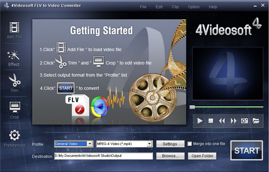 4Videosoft FLV to Video Converter v3.2.06
