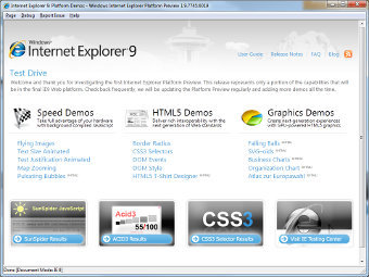 Первый взгляд на Microsoft Internet Explorer 9