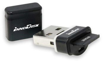 Миниатюрная флешка-кардридер InnoDisk nanoUSB Dual