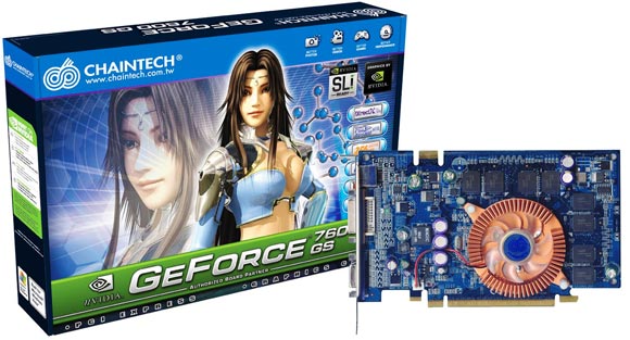 Видеоадаптер Chaintech на базе GeForce 7600GS