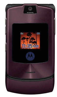 Три оттенка телефона Motorola RAZR V3