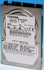 Toshiba, рекорд емкости жесткого диска для ноутбуков