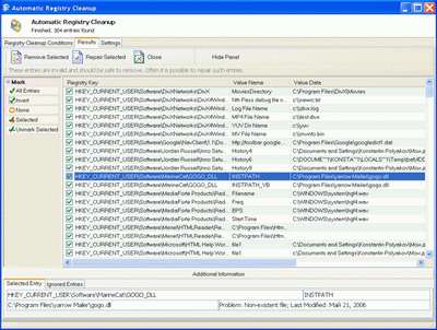 Reg organizer key
