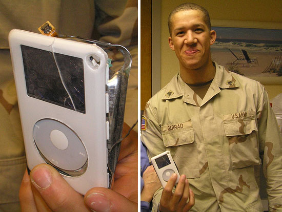 iPod спас американскому солдату жизнь