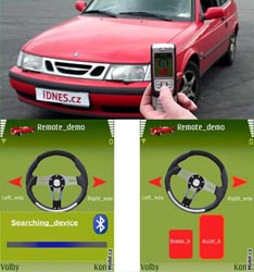 Автомобилем можно управлять через Bluetooth