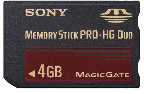 Sony анонсирует флэш-карты Memory Stick PRO-HG Duo