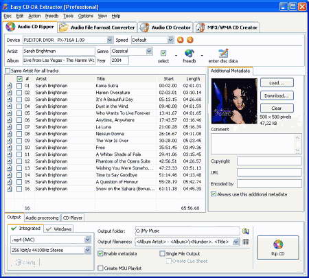 Easy CD-DA Extractor v.10.2.1 - аудио рипер и не только
