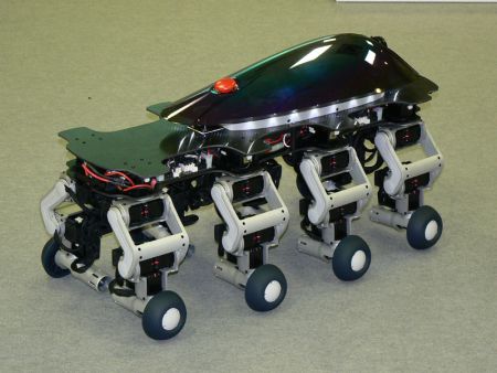 Восьминогий робот Halluc II: пешком и на колесах