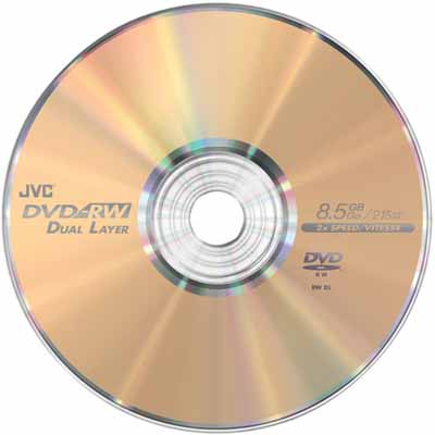 Первый односторонний двухслойный диск DVD-RW от JVC