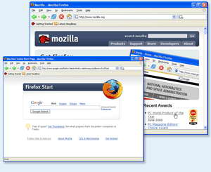 Mozilla Firefox 1.5 Final - популярный браузер