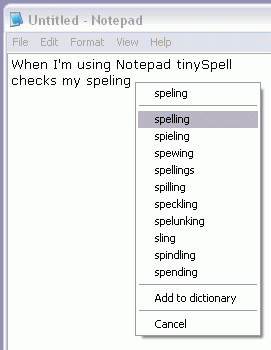 tinySpell 1.7.010 - проверка орфографии