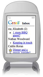 Gmail становится мобильным