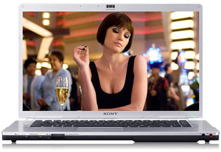 Sony: ноутбук с 16,4" широкоформатным экраном