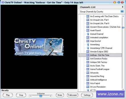 ChrisTV Online! 3.05 - просмотр онлайн трансляций