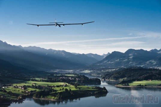Первый международный рейс Solar Impulse