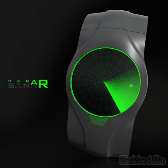 Концепты Sonar Watch - сканер времени на руке