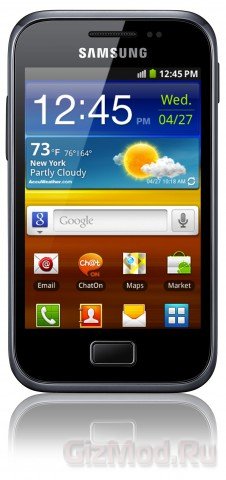 Samsung Galaxy Ace Plus первый смартфон в 2012-ом