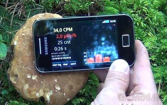 Android-смартфон может измерять уровень радиации