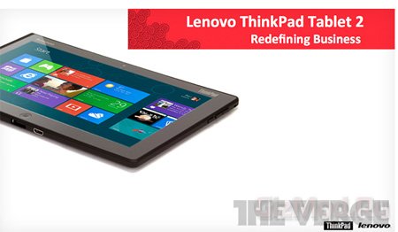 О планшете Lenovo ThinkPad Tablet 2