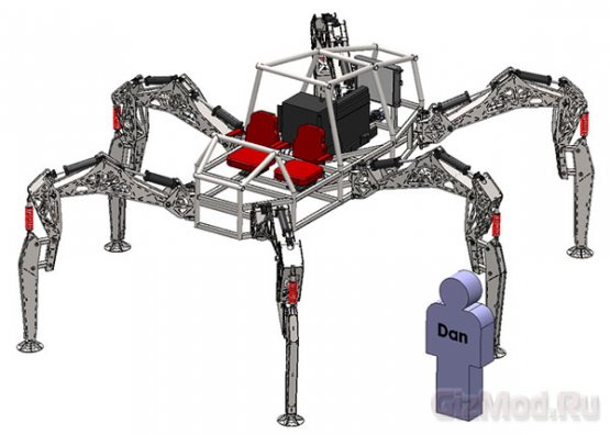 Робот-паук Stompy с кабиной для человека