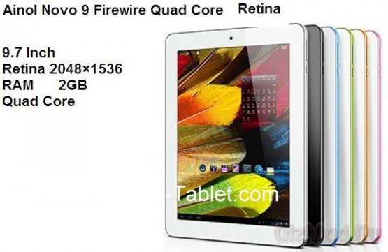 Novo 9 Firewire: 4 ядра и Retina дисплей в планшете за $230