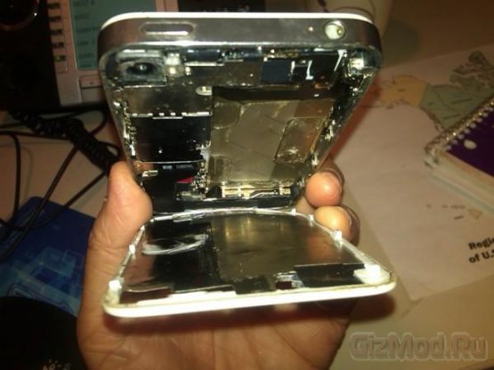 Apple открестилась от загоревшегося iPhone