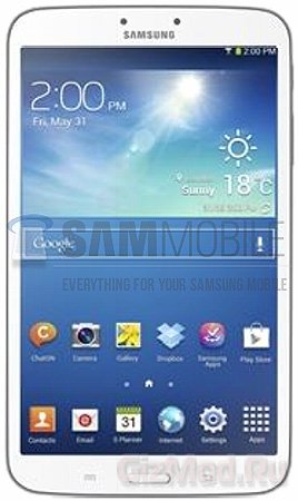 Характеристики Samsung Galaxy Tab 3 с 8" дисплеем