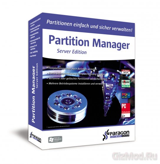 Paragon Partition Manager 2013 Free - утилита для работы с HDD