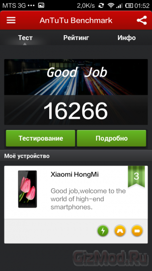 Обзор смартфон Xiaomi Red Rice 