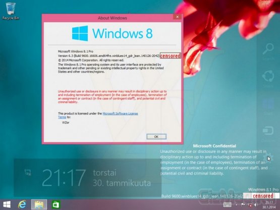 Еще подробности о Windows 8.1 Update 1