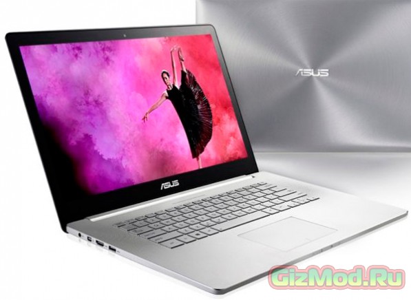 Ноутбук Asus Zenbook NX500 с 15.6" экраном 3840х2160