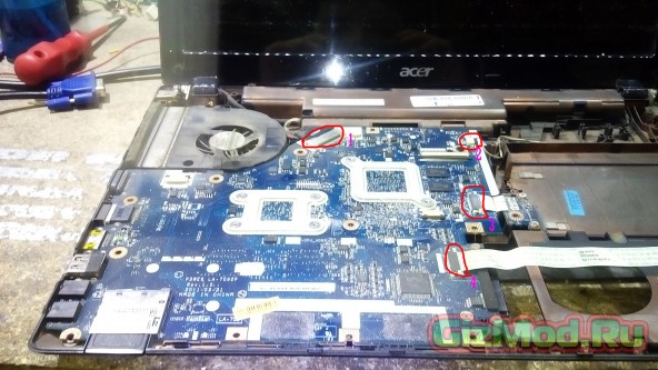 Как почистит от пыли ноутбук ACER Aspire 5253G