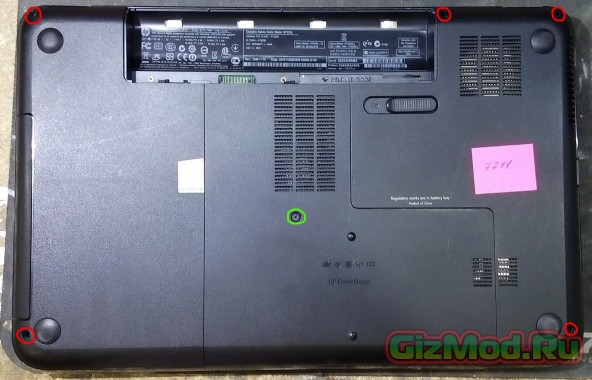 Как разобрать и почистить от пыли ноутбук HP Pavilion g6 2001er