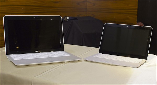 Фото 13,4" и 15,6" ноутбуков MSI серии X-Slim