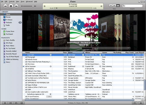 iTunes 8.1 - управление медиа-библтотекой от Apple