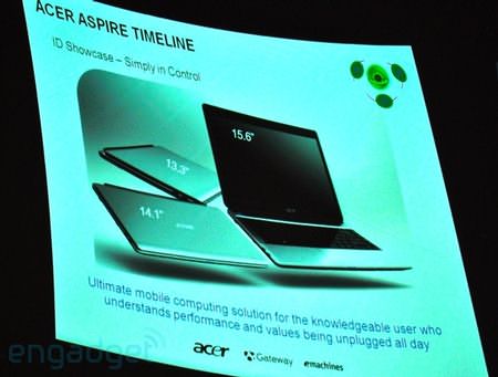 Acer: новая линейка тонких ноутбуков Aspire Timeline