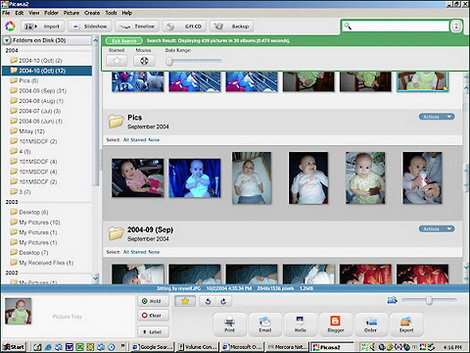 Picasa v.3.1 Build 71.28 - мощный редактор фотографий