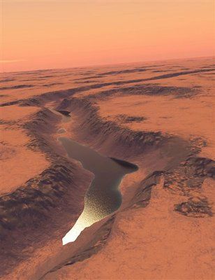 На Марсе найдено высохшее озеро