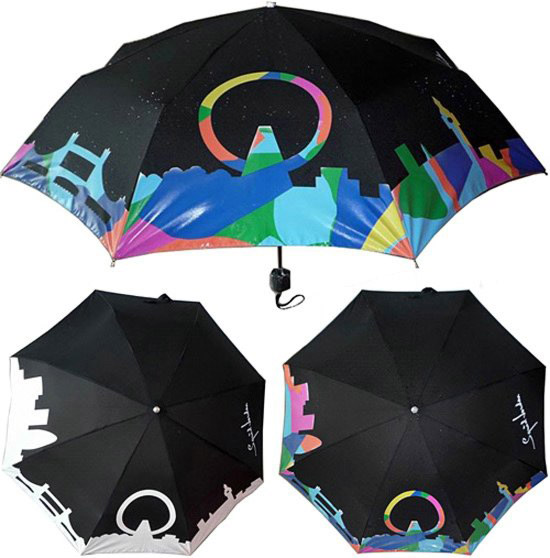 Зонты, меняющие цвет под дождем