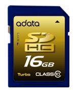 SDHC Class 10 Turbo - быстрая карта памяти от A-DATA