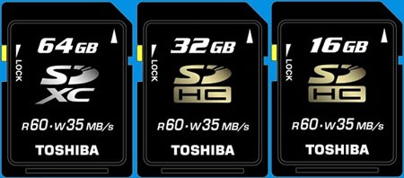 Toshiba анонсировала самую быструю карту памяти SDXC