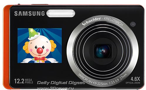 Samsung выпустила "цифровики" с двумя дисплеями