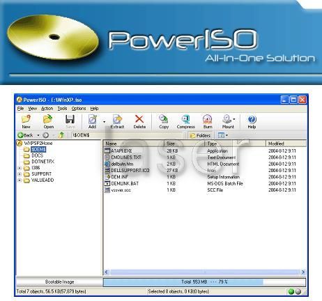 PowerISO v4.6 - работа с образами дисков