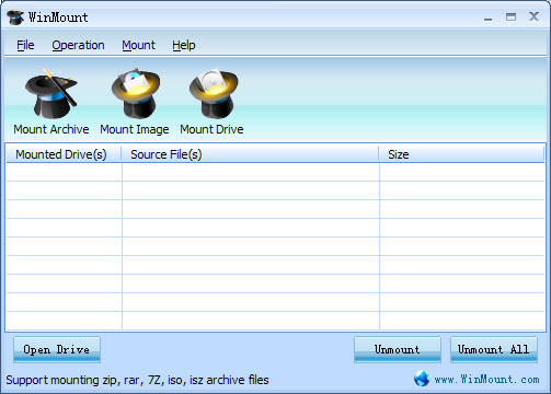 WinMount 3.2.1217 Portable - виртуальные диски