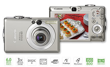 Canon IXUS 60 и 65 – две новые фотокамеры