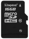 Kingston microSDHC Class 10 объёмом 16 ГБ