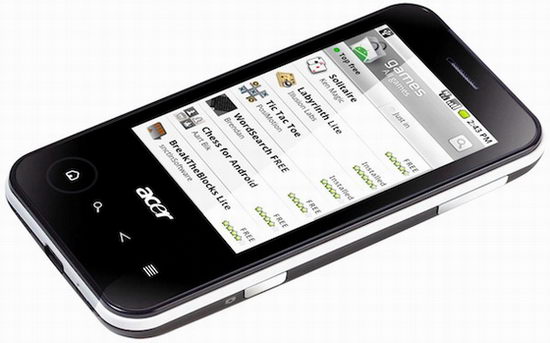 5 телефонов Acer на MWC 2010